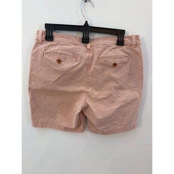 J.Crew Womens Pink Salmon Cotton Blend Chino Shorts Size 8 - Picture 2 of 3